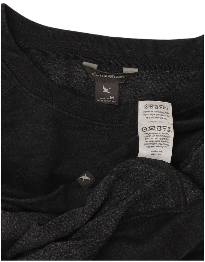 Suéter feminino Eddie Bauer de ajuste solto Reino Unido 14 algodão cinza médio