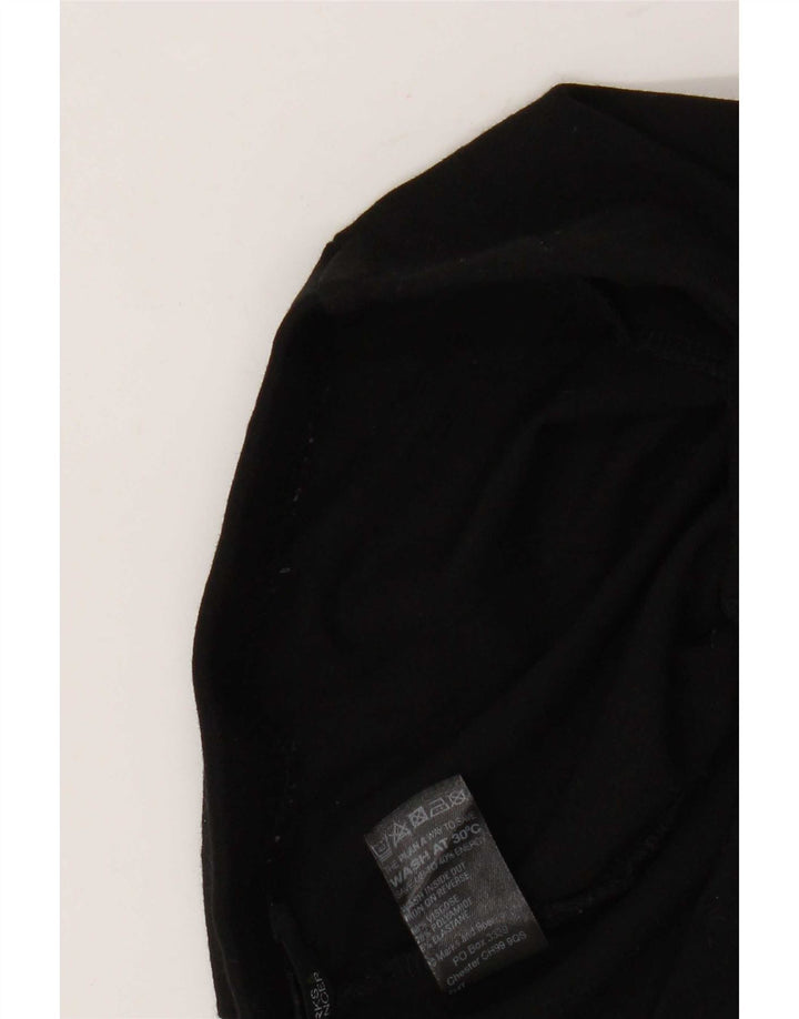 Leggings femininas Marks & Spencer Reino Unido 12 viscose preta média