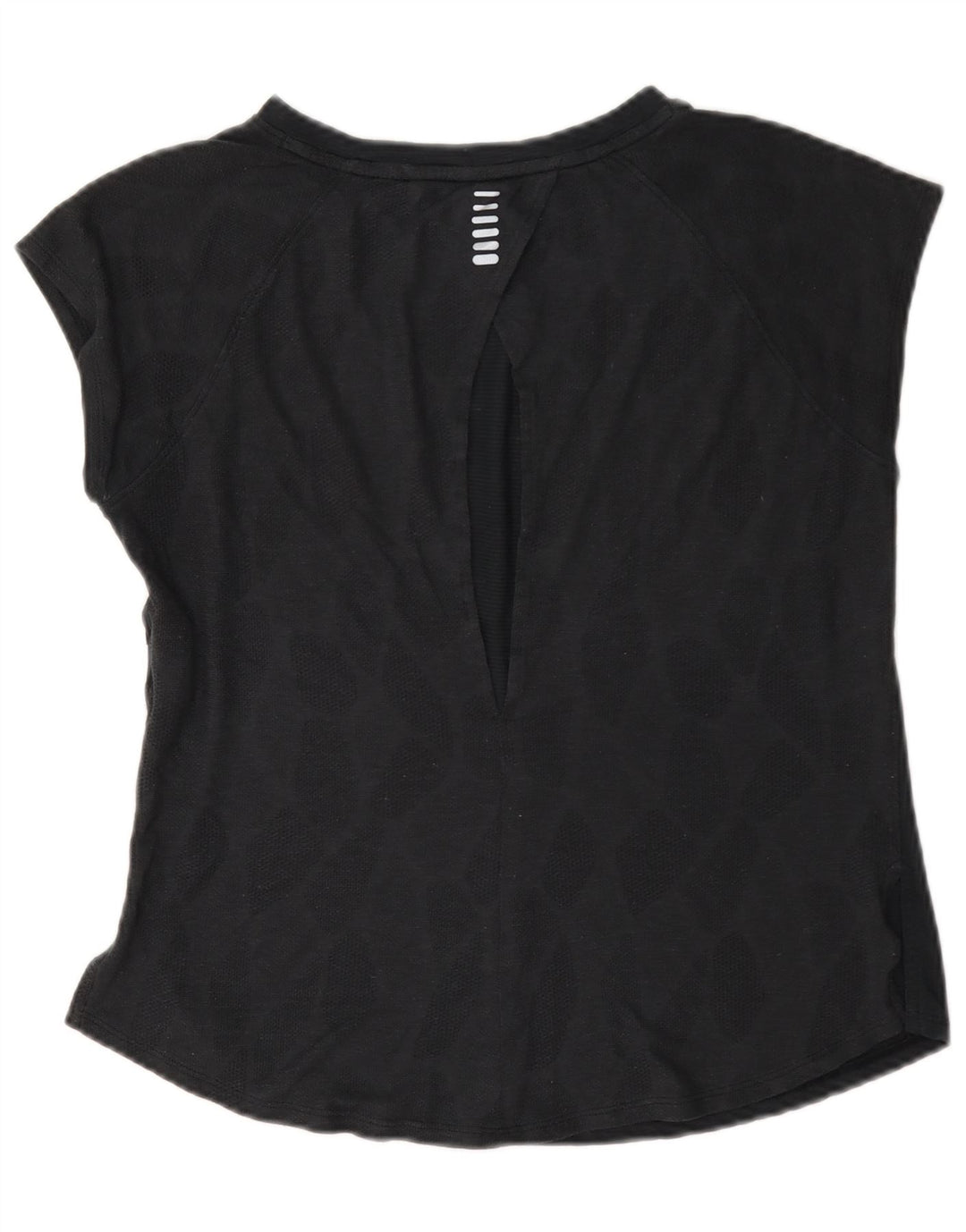 Camiseta feminina Under Armour UK 14 poliéster geométrico cinza médio