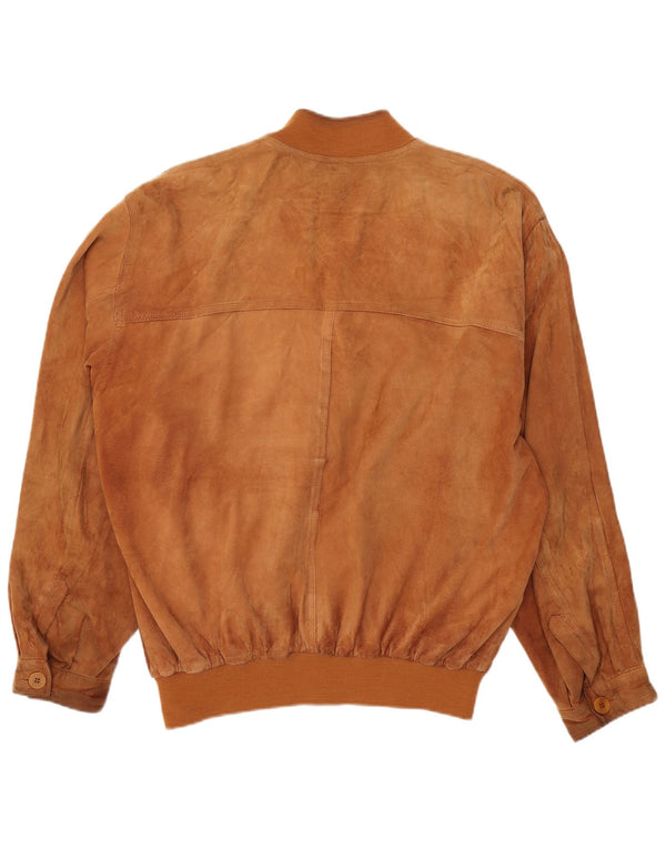 Pielini Jaqueta bomber masculina de camurça IT 56 3XL bege