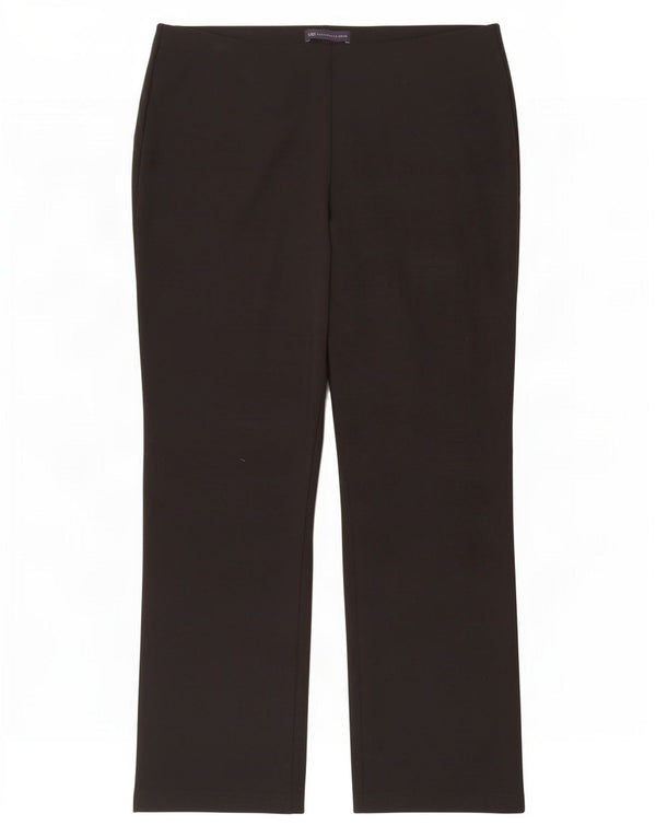 Calça de treino feminina Marks & Spencer Reino Unido 14 grande viscose preta