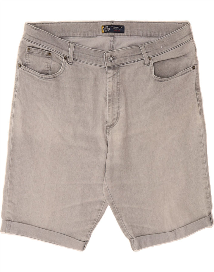 WAMPUM Mens Denim Shorts IT 56 3XL W38  Grey Cotton Vintage Wampum and Second-Hand Wampum from Messina Hembry 