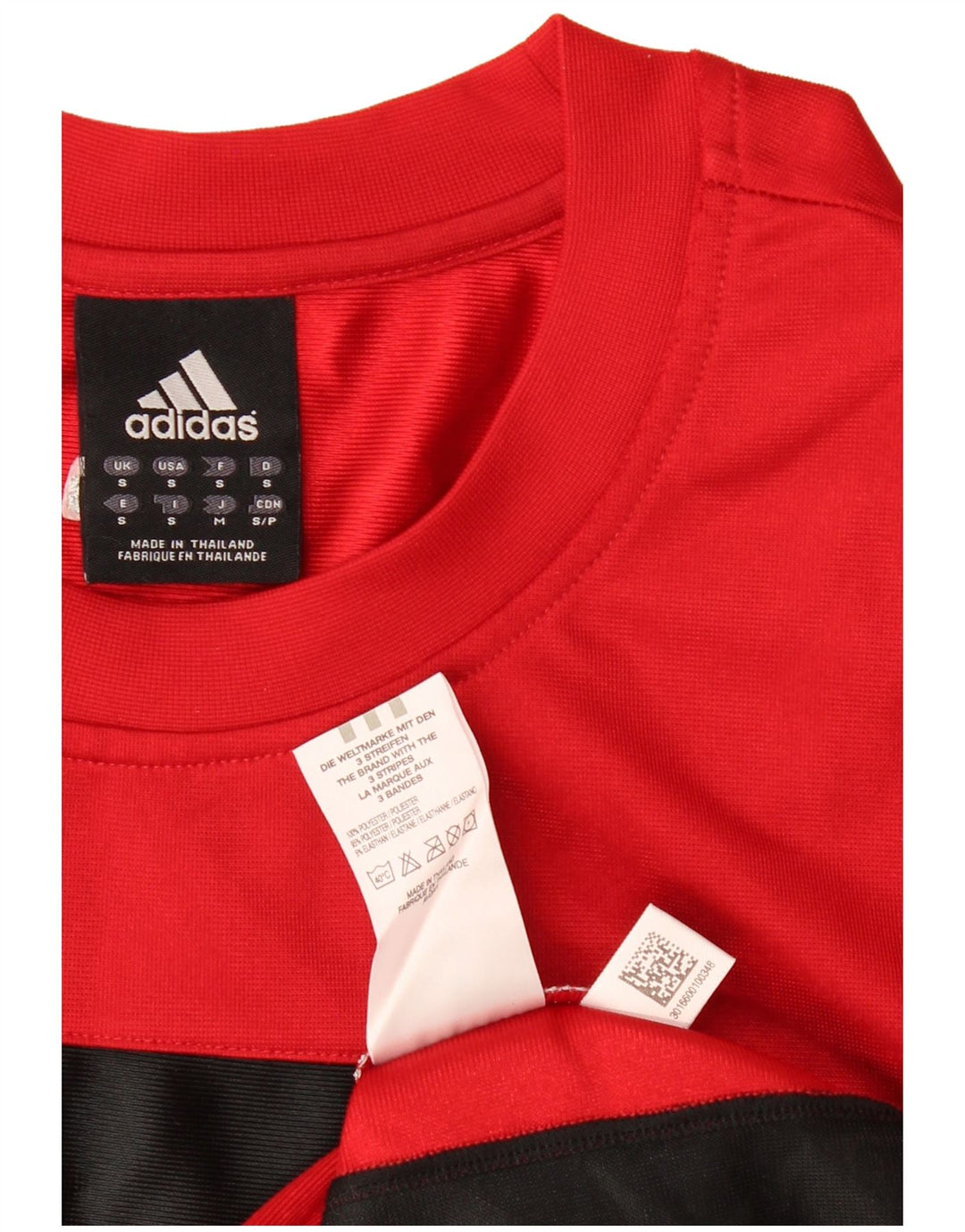 ADIDAS Mens Graphic Vest Top Pequeno Poliéster Colorblock Vermelho