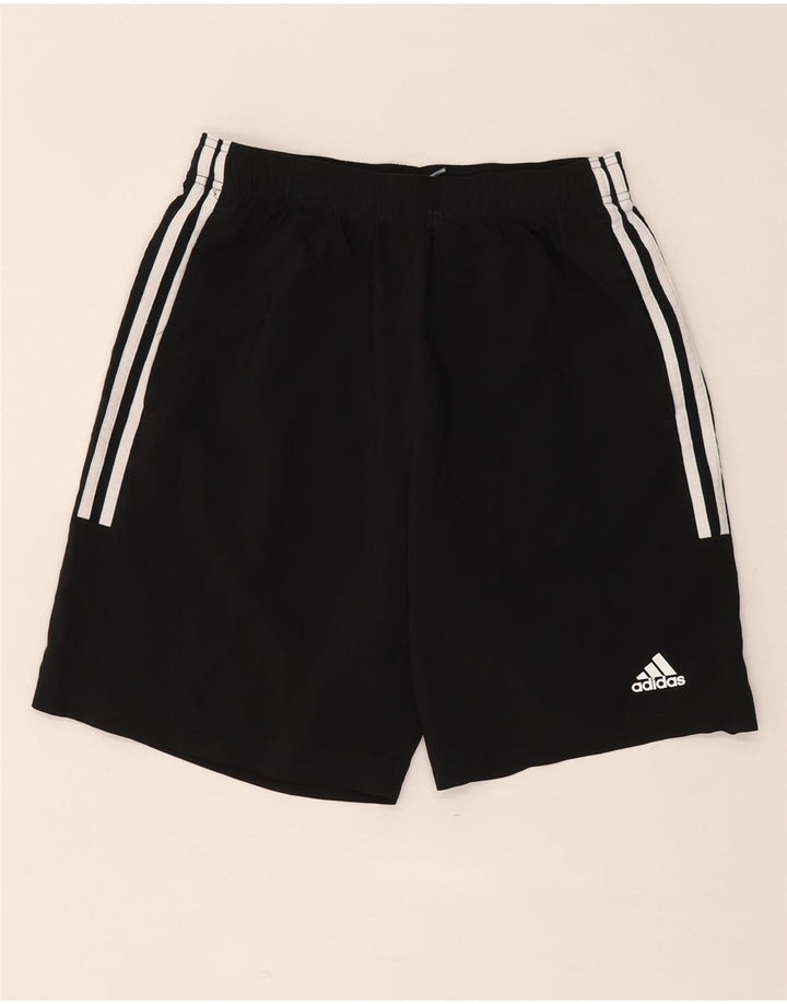 Shorts esportivos masculinos Adidas médio preto poliéster