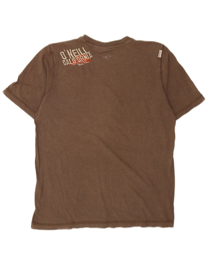 Camiseta gráfica masculina O'Neill Top cinza médio algodão