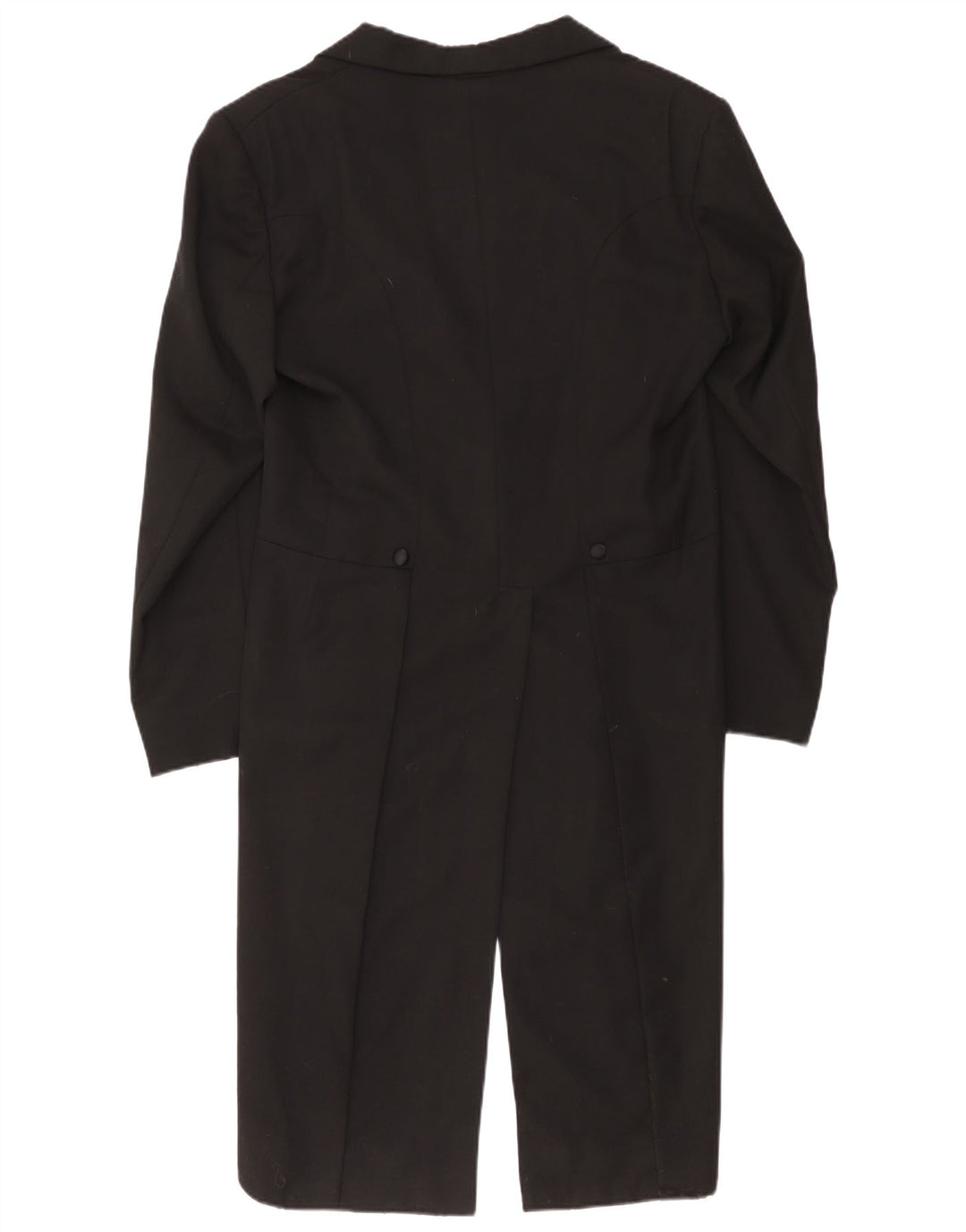 Jaqueta blazer masculina vintage com 1 botão e fraque Reino Unido 36 pequena preta