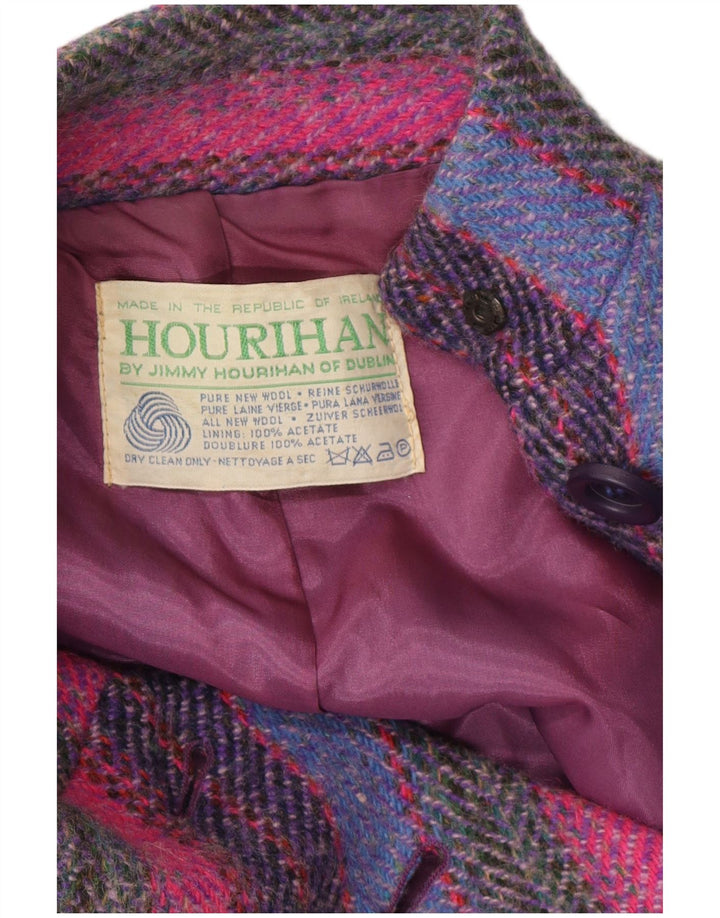 Casaco feminino Jimmy Hourihan com capa tamanho único listrado multicolorido clássico