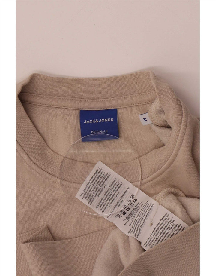 Jack & Jones moletom masculino jumper médio algodão bege