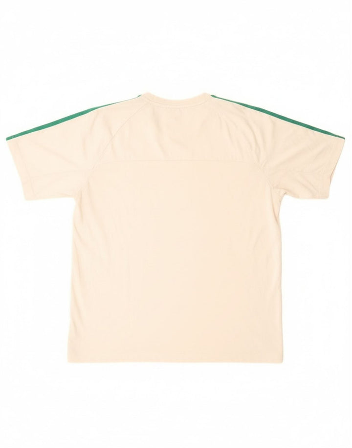 Adidas Mens Camiseta Top Grande Algodão Branco