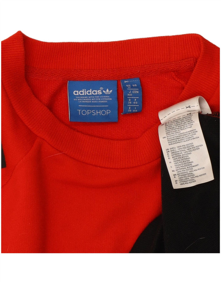 Adidas feminino gráfico moletom jumper UK 12 médio multicolorido