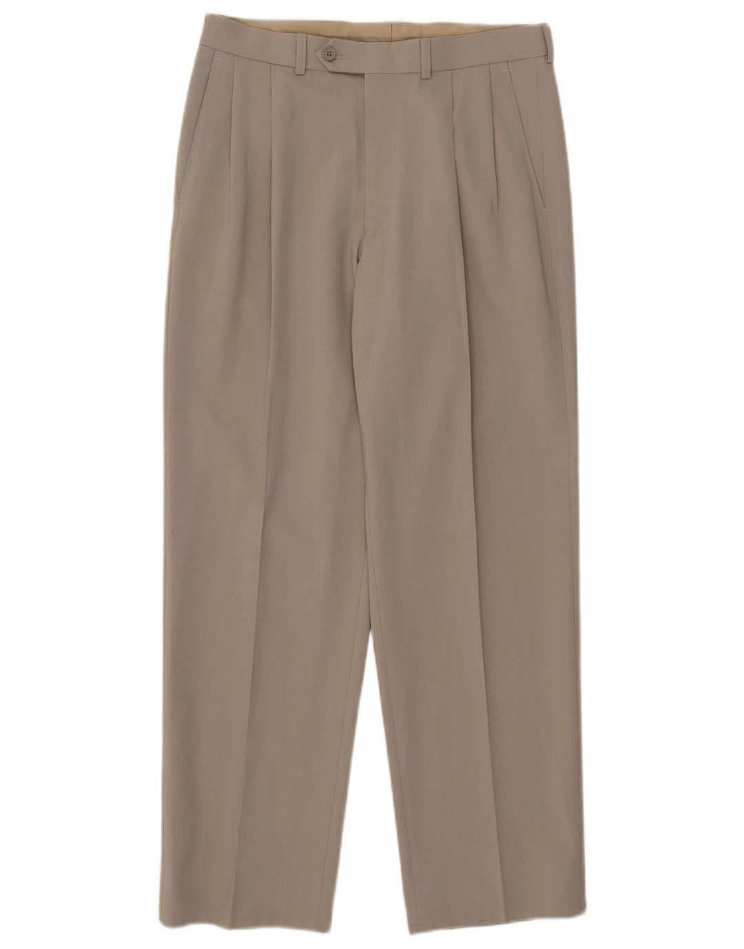 Calça masculina Marks & Spencer com pegged suit W30 L29 poliéster bege