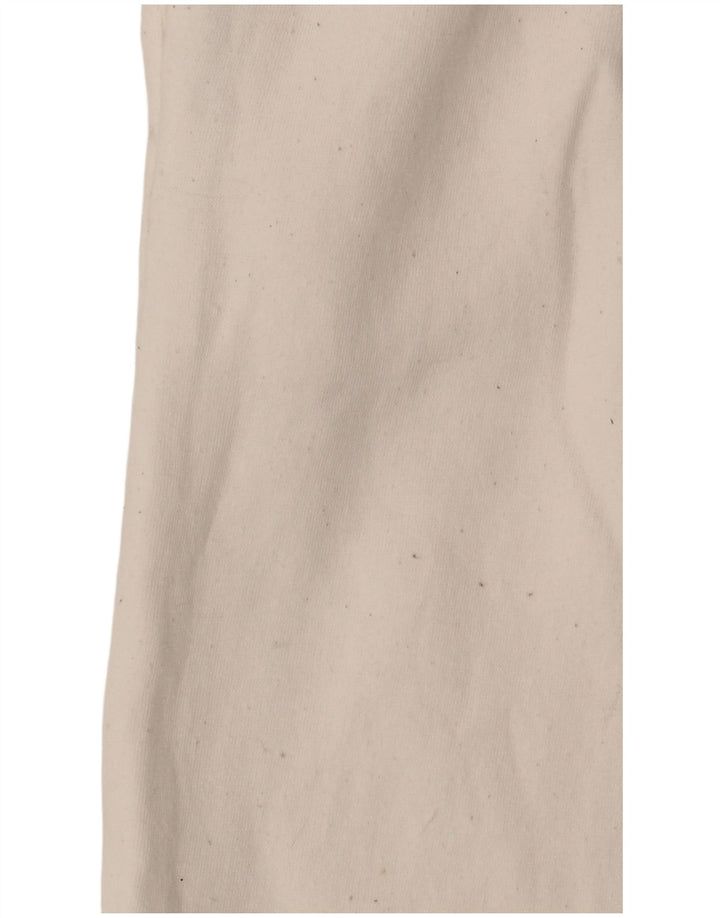 Calça de treino feminina Zara Joggers UK 8 pequeno branco