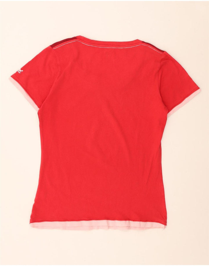 Camiseta feminina SALEWA UK 14 médio vermelho floral