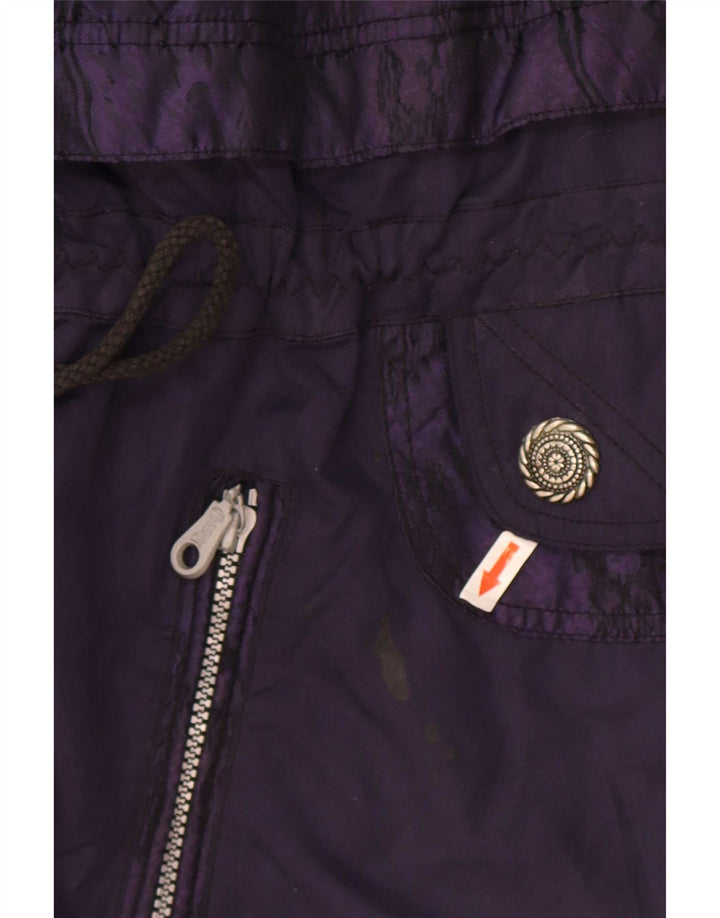Jaqueta Anorak de grandes dimensões com capuz feminino Rodeo UK 16 poliéster roxo grande