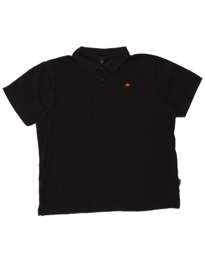 Camisa polo masculina Ellesse 2XL algodão preto