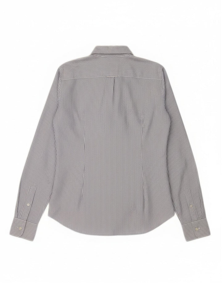 Camisa feminina Ralph Lauren EUA 4 algodão listrado azul pequeno