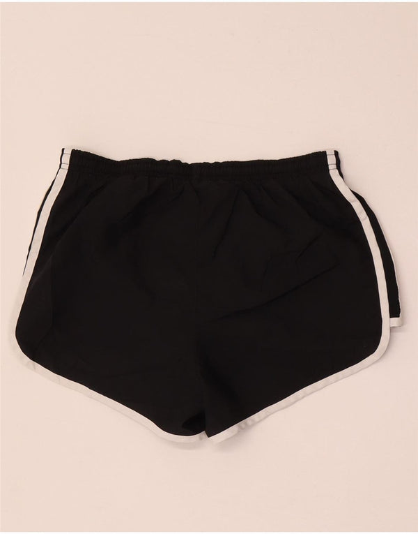 Shorts esportivos femininos Nike Dri Fit UK 14 médio preto colorblock