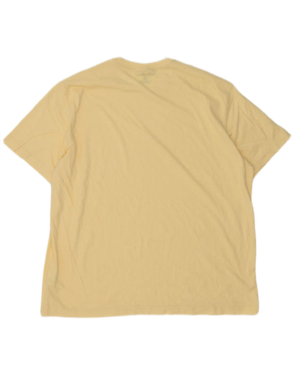 Camiseta masculina Eddie Bauer Top XL algodão amarelo