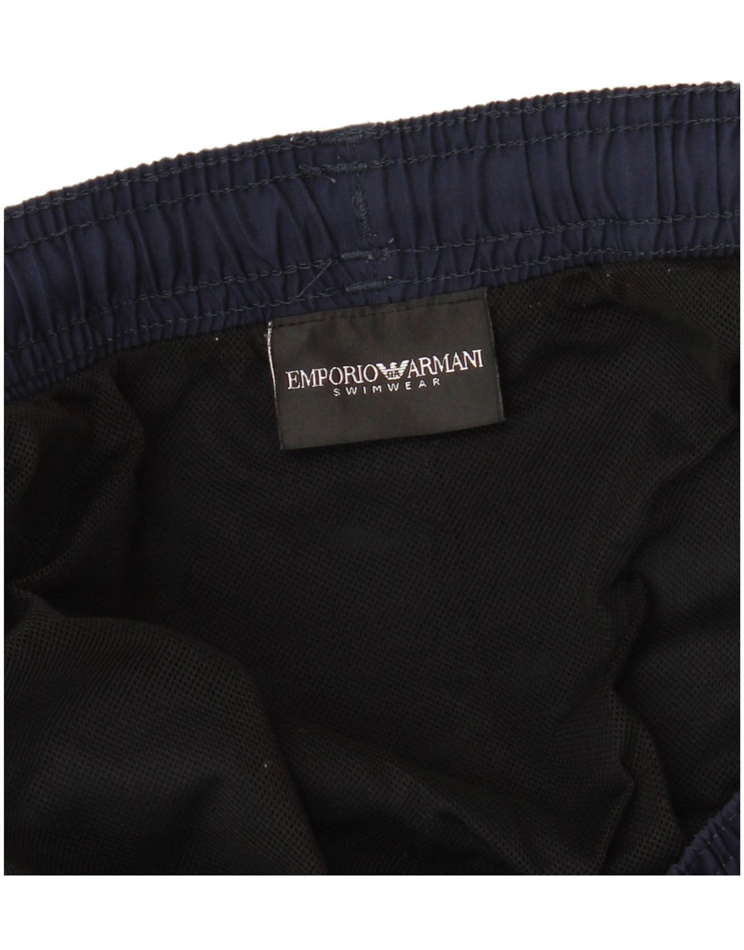 Shorts de natação masculino EMPORIO ARMANI grande azul marinho