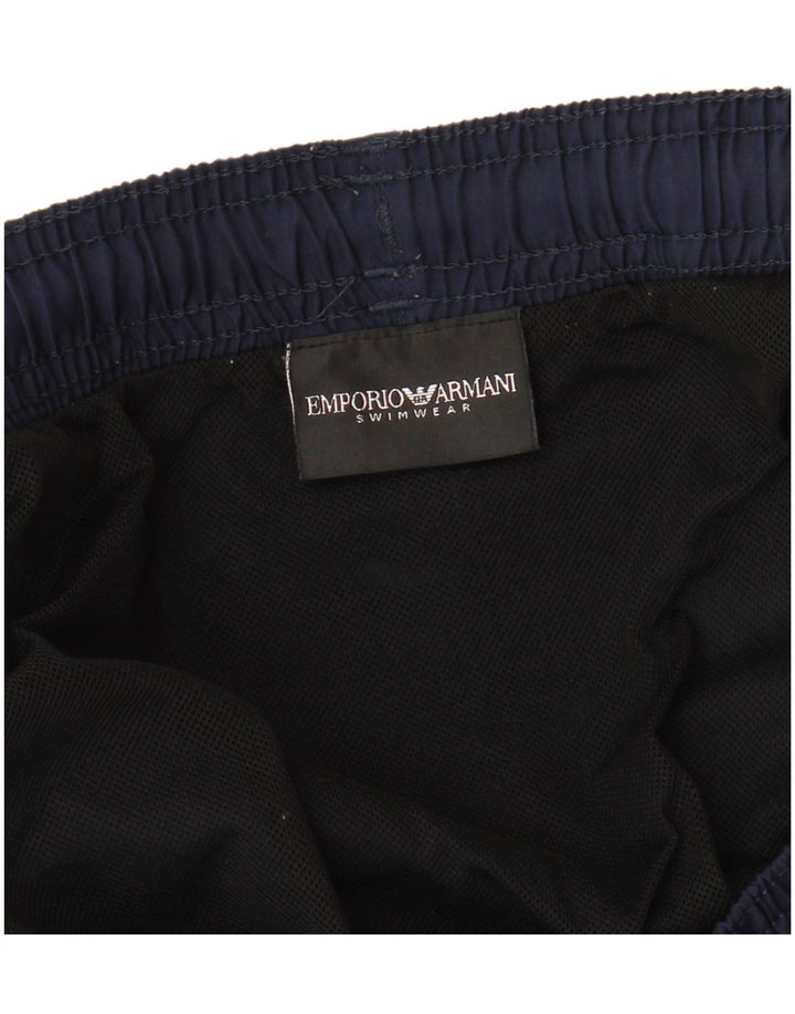 Shorts de natação masculino EMPORIO ARMANI grande azul marinho