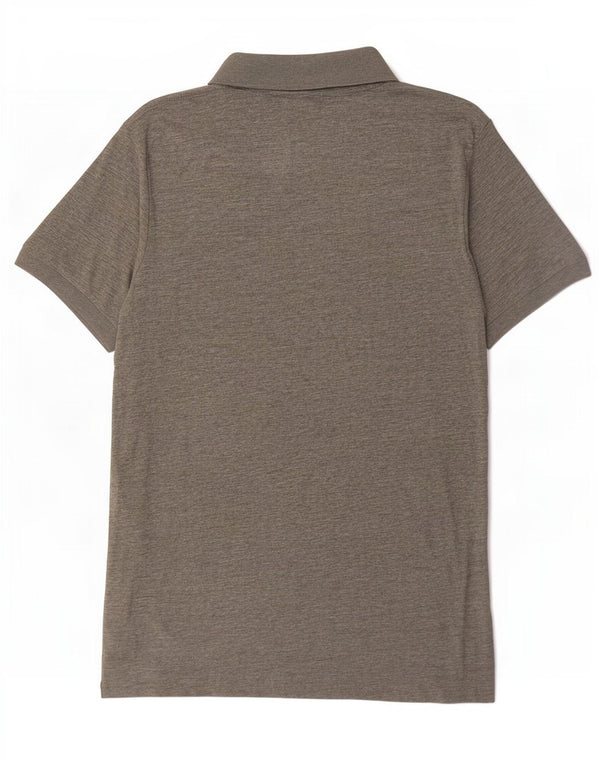 Camisa polo masculina French Connection grande algodão cinza