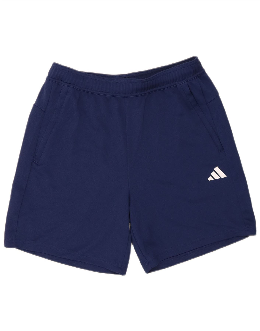 Shorts esportivos masculinos Adidas Aeroready Regular Fit grandes poliéster azul marinho