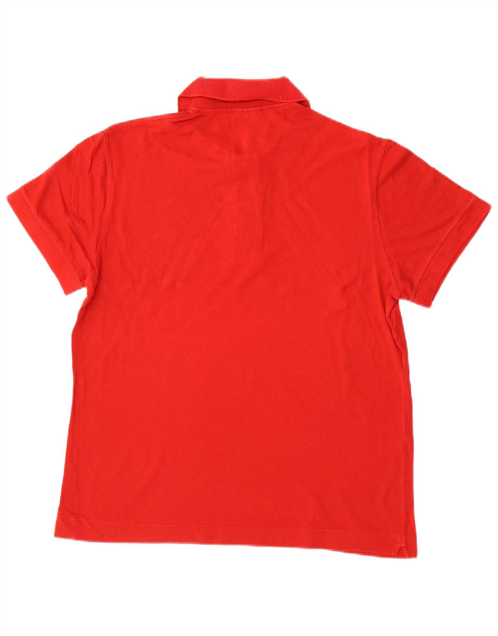Camisa polo masculina LACOSTE tamanho 4 médio algodão vermelho