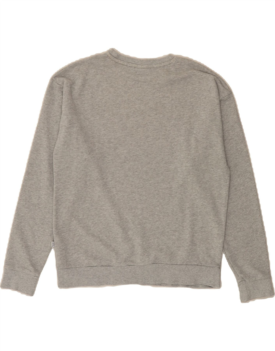 PUMA Womens Graphic Hoodie Jumper UK 12 Medium Grey Cotton Vintage Puma and Second-Hand Puma from Messina Hembry 
