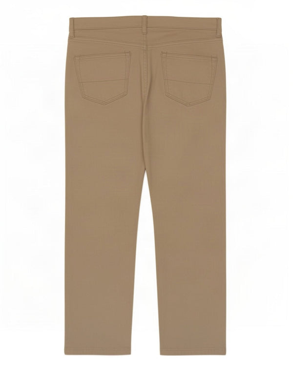 Calça masculina Marks & Spencer reta regular casual W36 L31 algodão bege