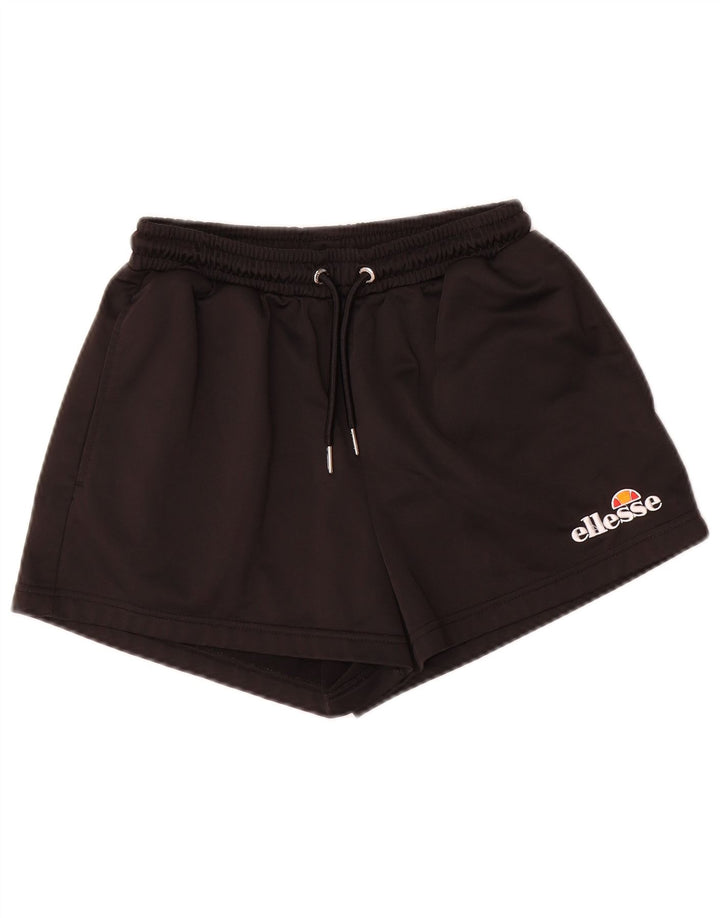 Shorts esportivos femininos Ellesse UK 10 poliéster preto pequeno