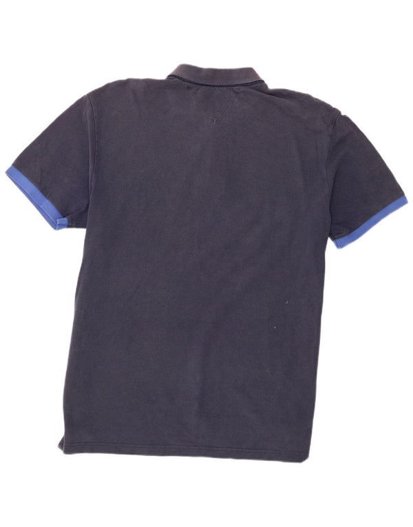 Camisa polo masculina Tommy Hilfiger gráfica 2XL algodão azul marinho