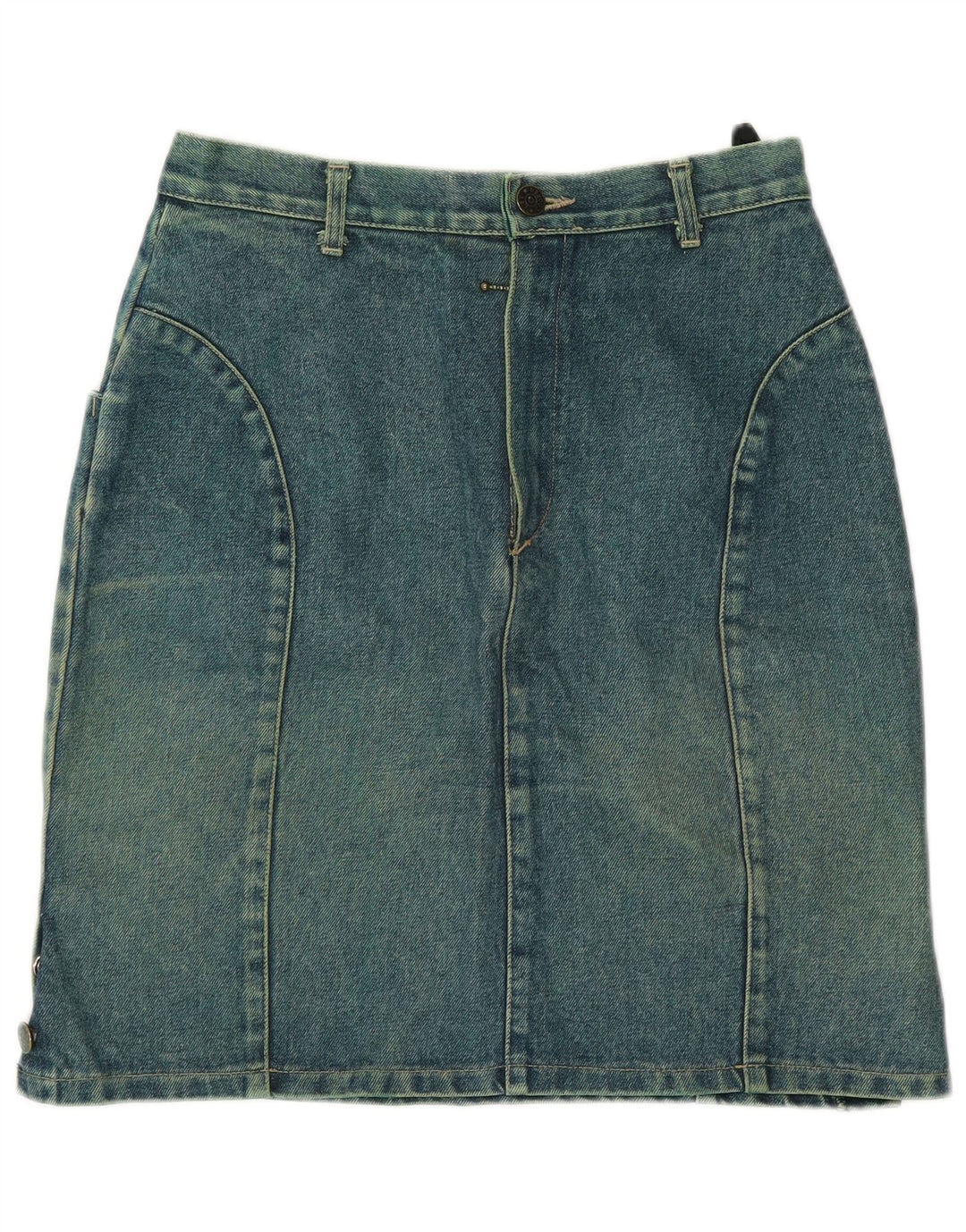 Saia jeans feminina Lee Cooper IT 42 médio W26 algodão verde