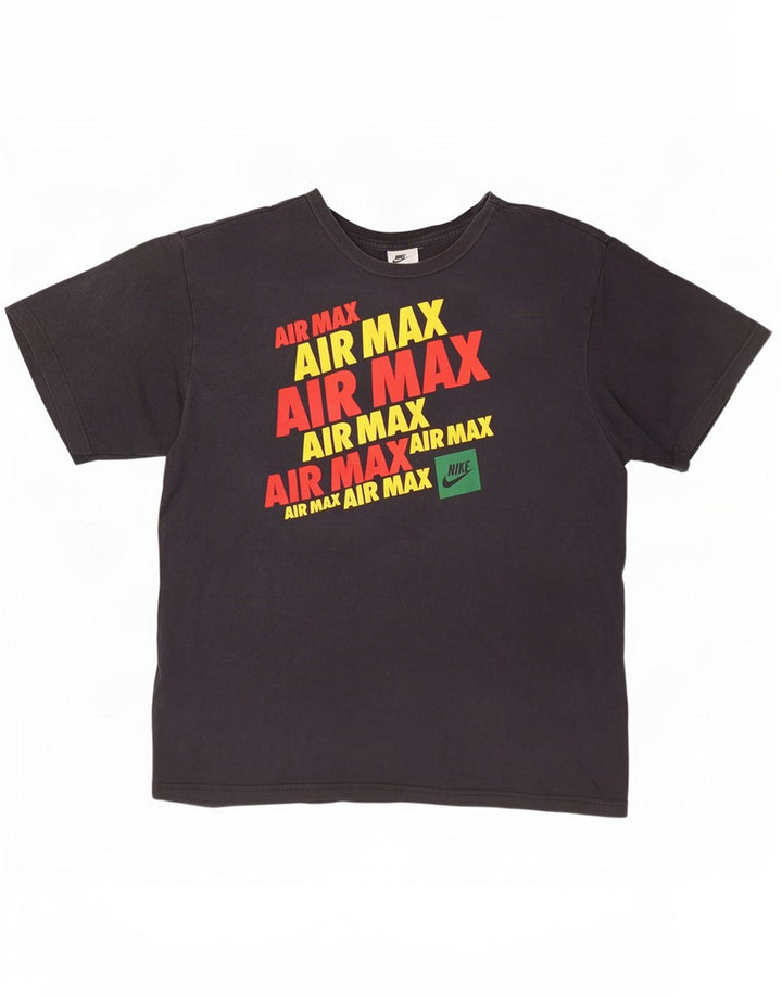 Camiseta Nike masculina gráfica Top XL algodão preto