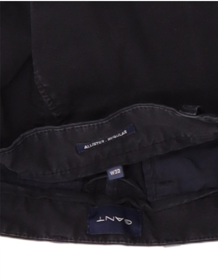 Gant Mens Regular Fit Chino Shorts W32 Médio Algodão Azul Marinho