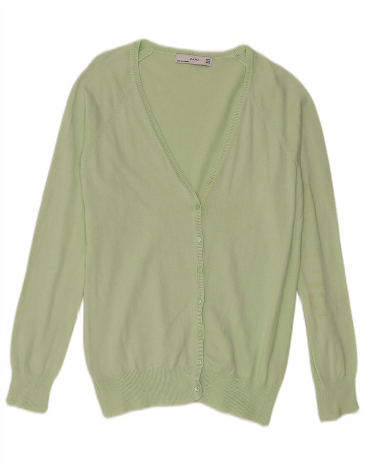 Suéter cardigã feminino Zara Reino Unido 18 XL verde