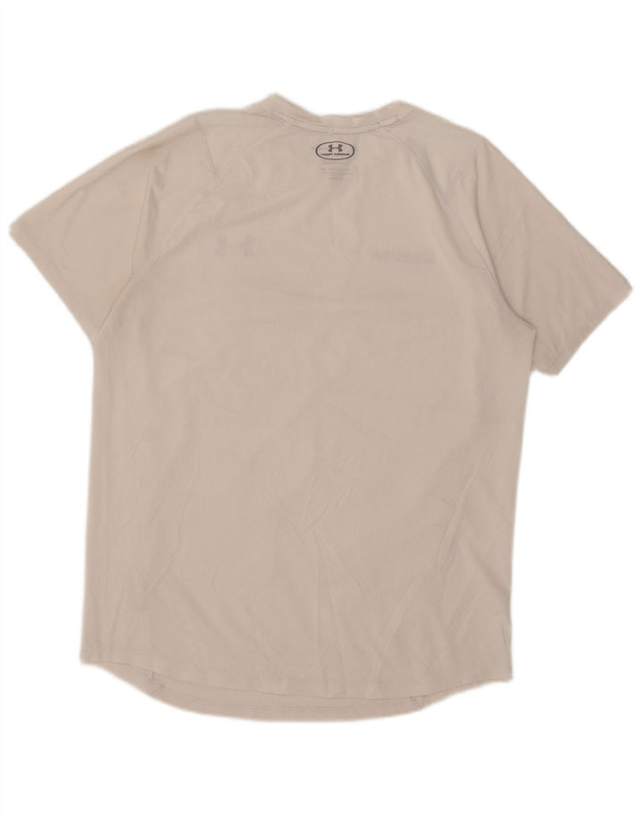 Camiseta masculina Under Armour Heat Gear grande branca