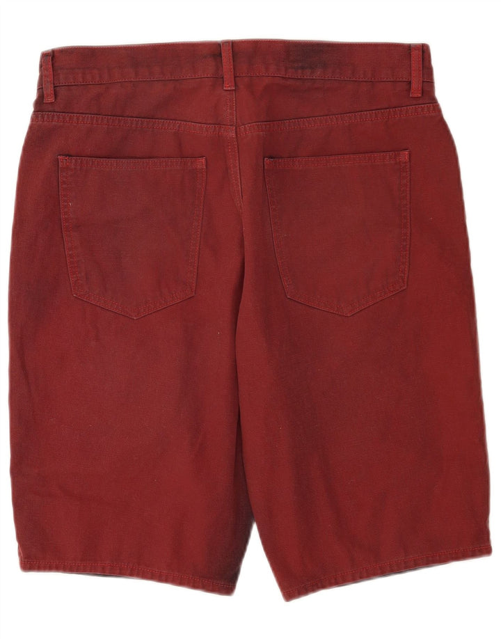 Shorts jeans masculino Marks & Spencer W32 médio algodão vermelho