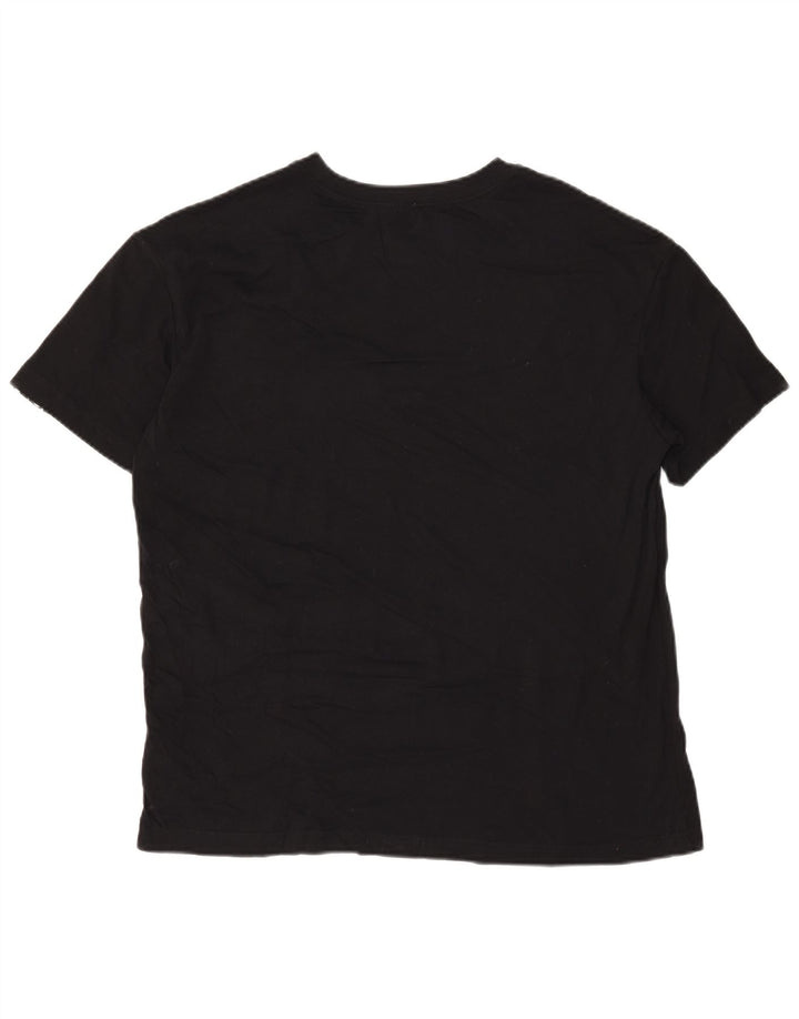 Camiseta Nike masculina gráfica Top médio algodão preto