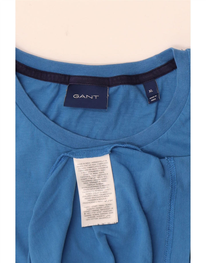 Gant Camiseta masculina gráfica Top XL algodão azul