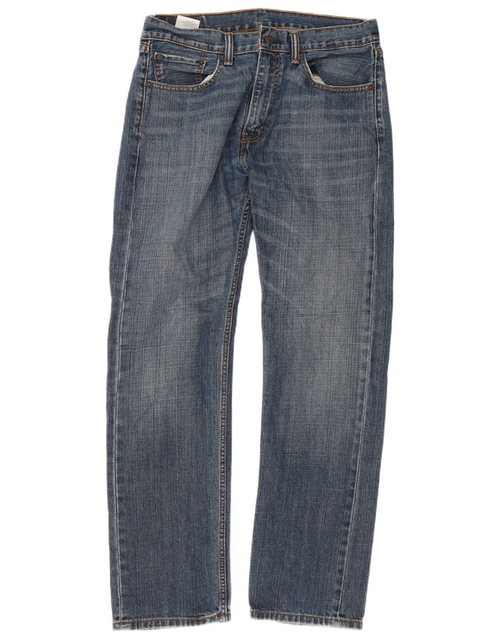 Calça jeans reta masculina Levi's W33 L32 azul algodão