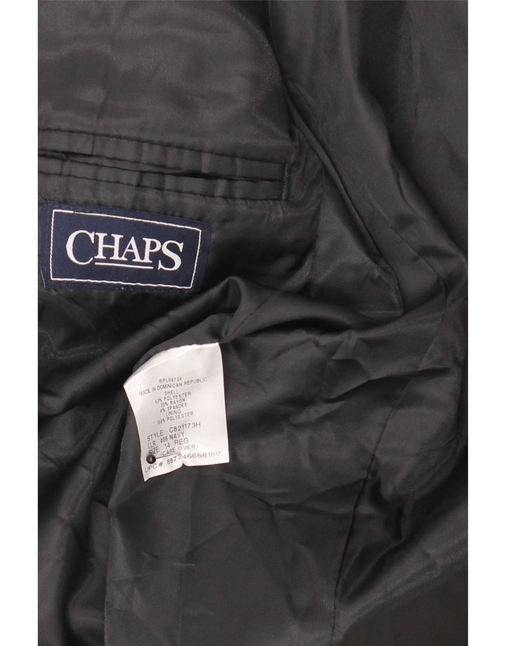 Jaqueta Blazer de 2 botões Chaps Boys 13-14 anos azul marinho poliéster
