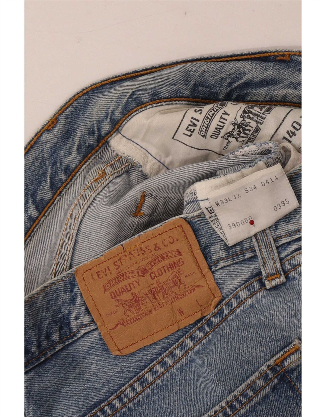 Levi's Mens Slim Jeans W33 L32 Azul Algodão