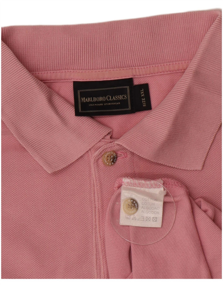 Camisa polo masculina Marlboro Classics 2XL algodão rosa