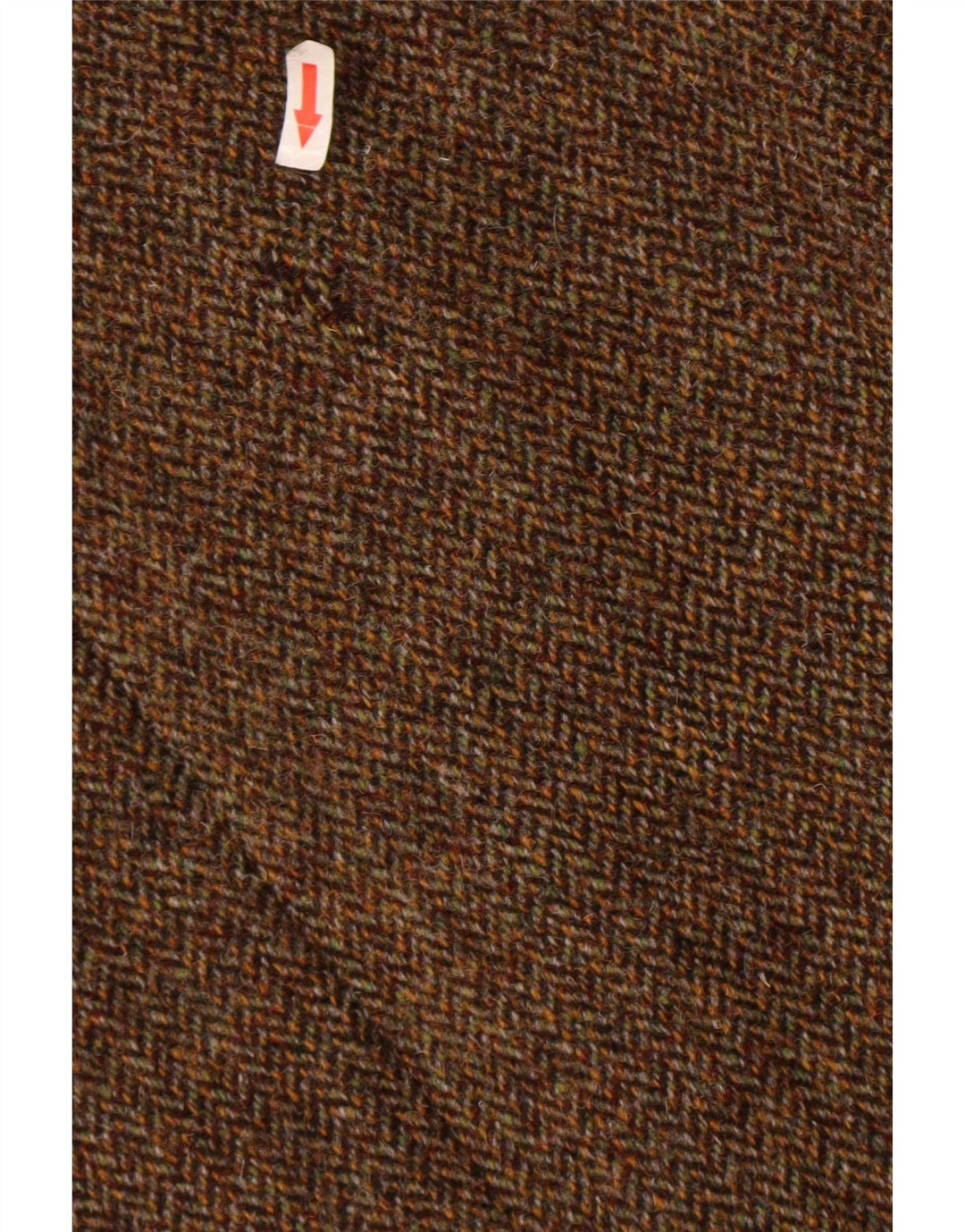 Jaqueta blazer masculina de 2 botões Harris Tweed Reino Unido 40 grande lã espinha de peixe marrom
