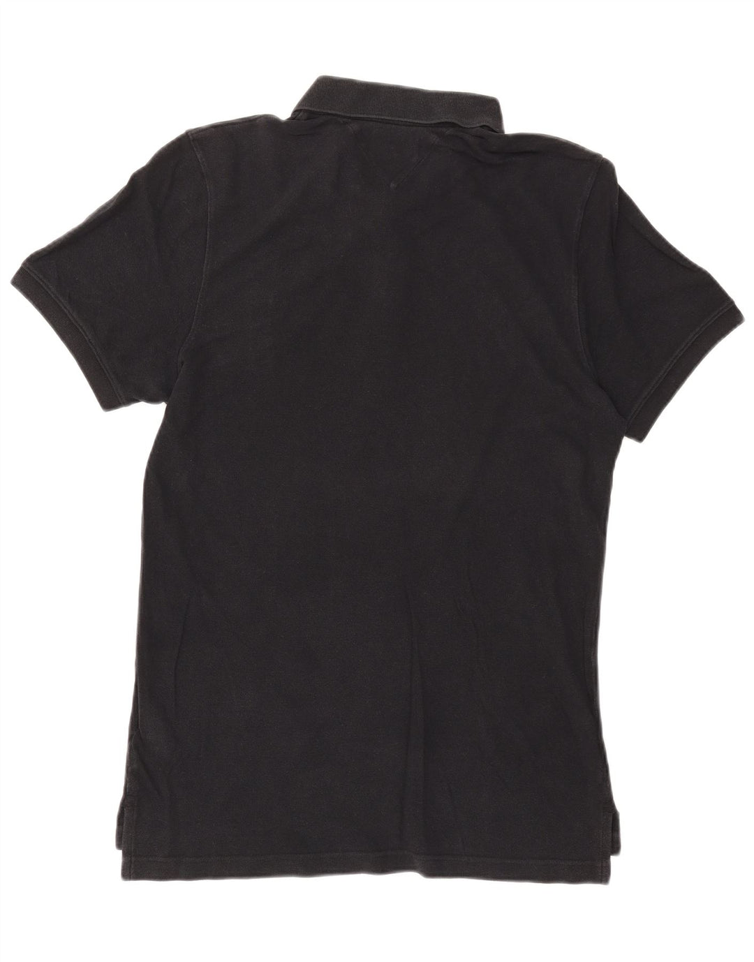 Camisa polo masculina TOMMY HILFIGER grande algodão preto