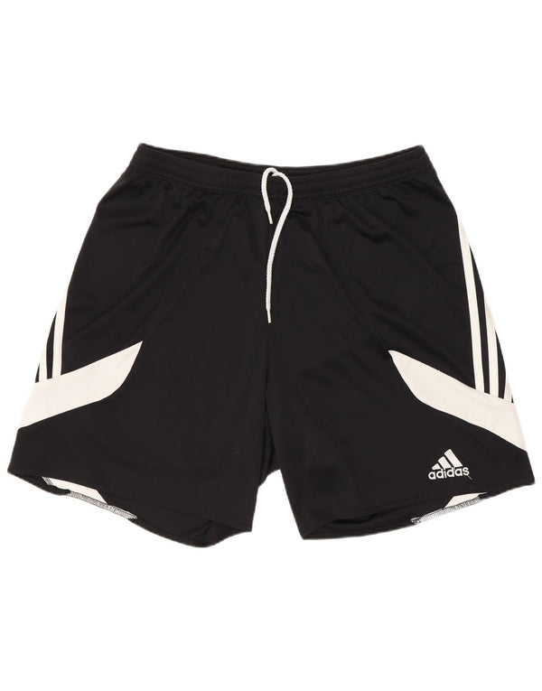 Adidas Mens Sport Shorts Grande Preto Colorblock Poliéster Esportes
