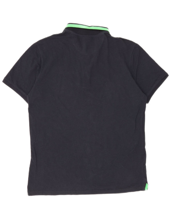 Camisa polo masculina Champion pequena azul marinho