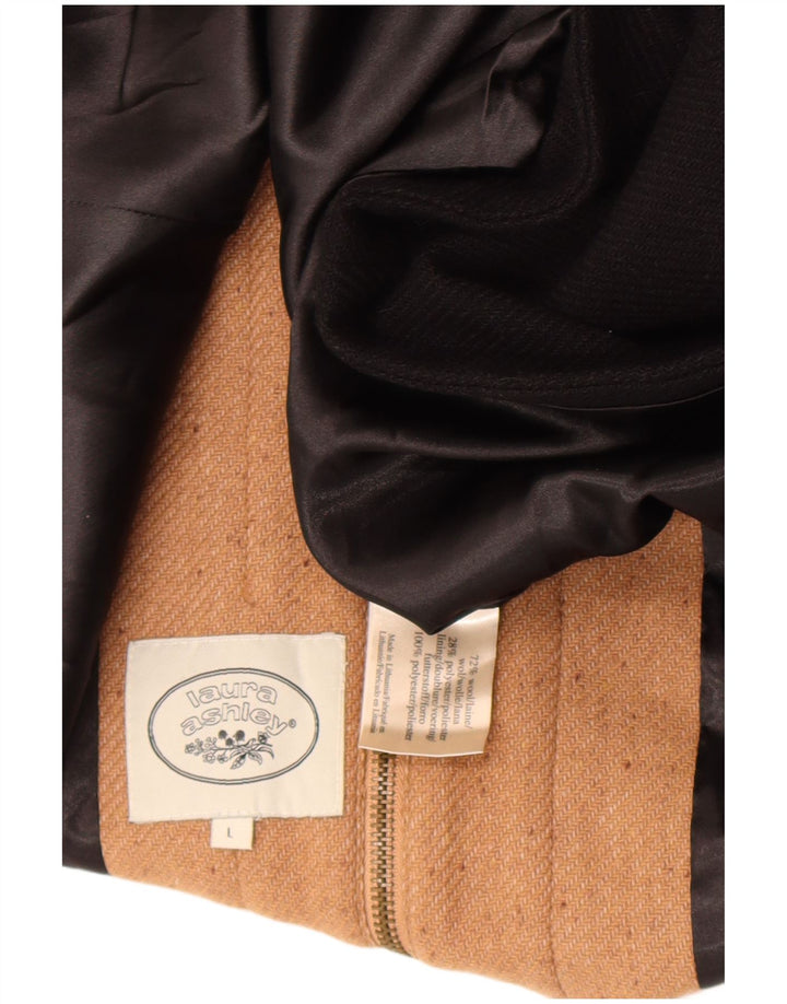 Casaco poncho feminino Laura Ashley Reino Unido 16 grande lã colorblock preto