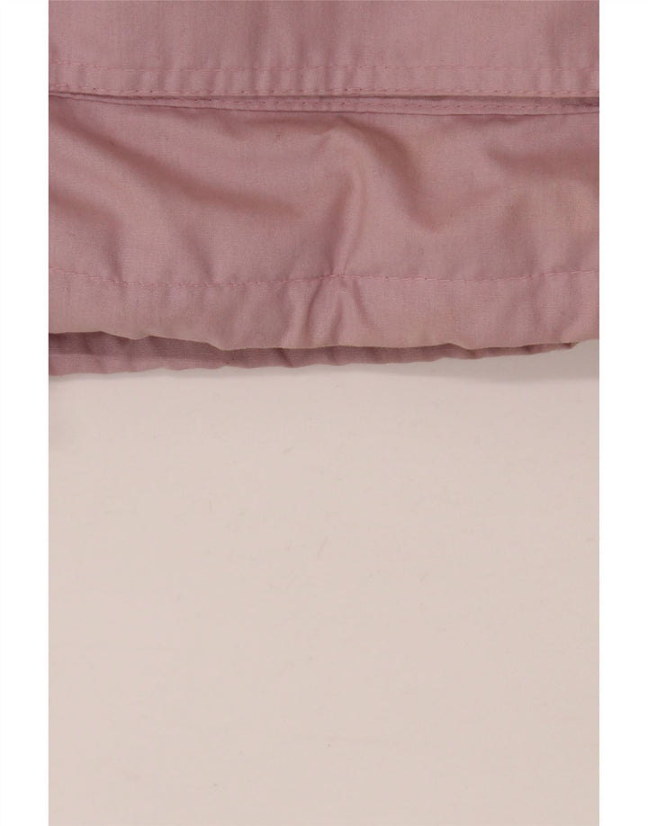 Casaco corta-vento oversized feminino vintage IT 36/38 XS poliéster rosa