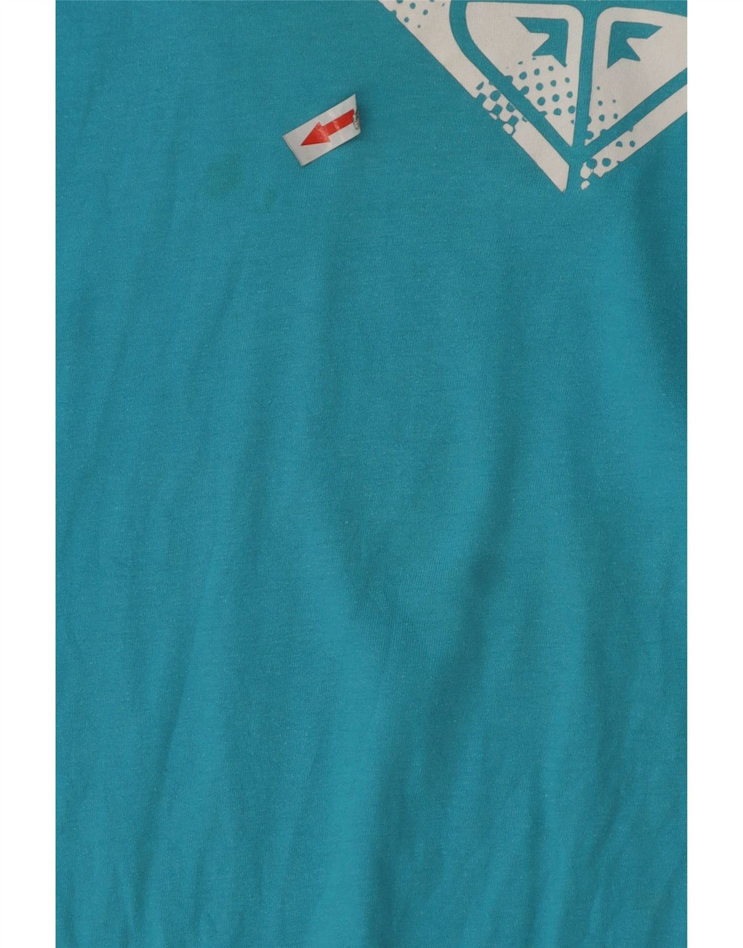 Camiseta feminina Roxy com estampa gráfica UK 16 grande algodão azul